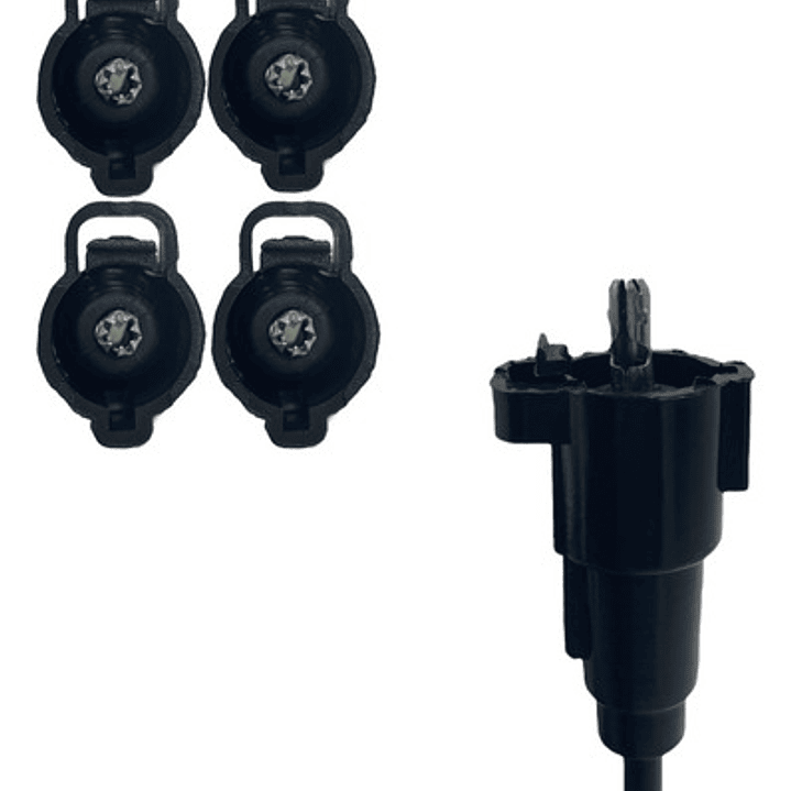 Juego Cables Bujia Toyota Hilux 2.4 1998-2006 Negro 6