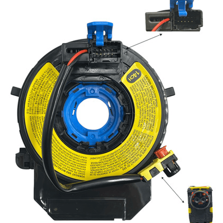 Cinta Air Bag Para Kia Rio 4 1.2 2012-2015 Negro 2