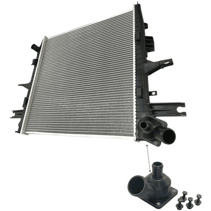 Radiador Motor Para Mahindra Pik Up 2.2  2011 - 018 1