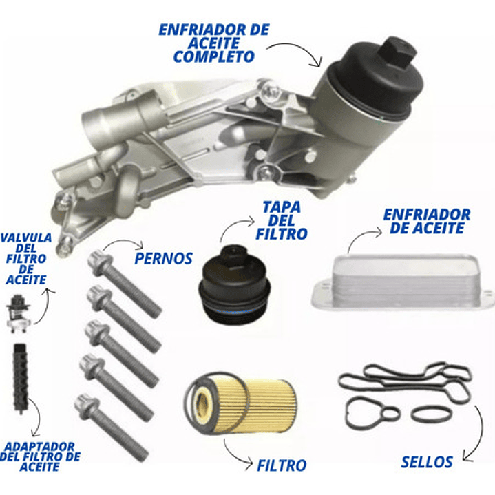 Enfriador De Aceite Completo Para Chevrolet Sonic1.6 2011-16 2