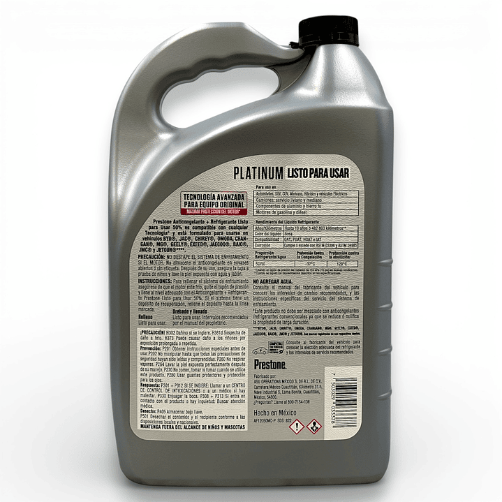 Anticongelante Refrigerante Prestone Platinum Rosa 3.78 Chin 3
