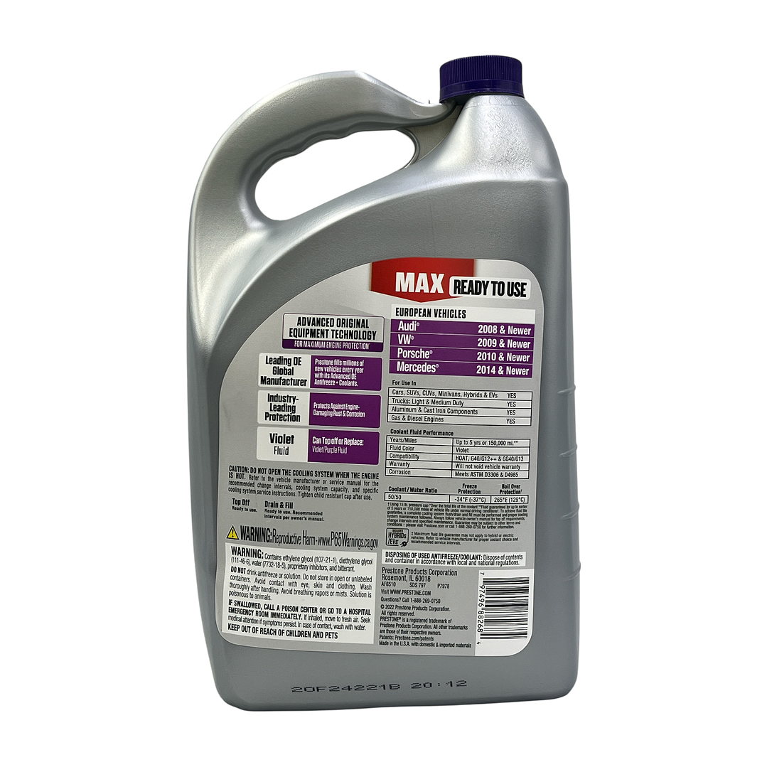 Coolant Prestone European Violet 50/50 3.78 3