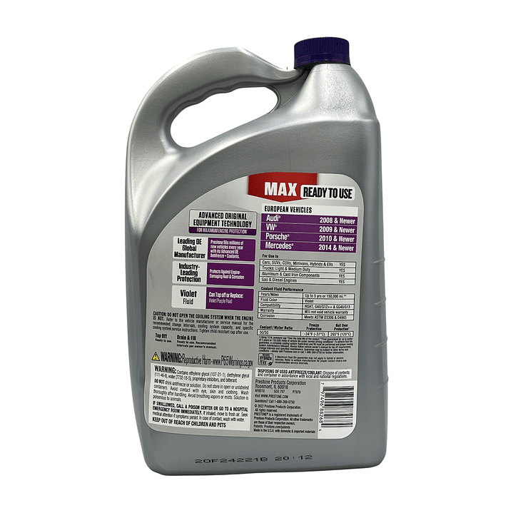 Coolant Prestone European Violet 50/50 3.78 3