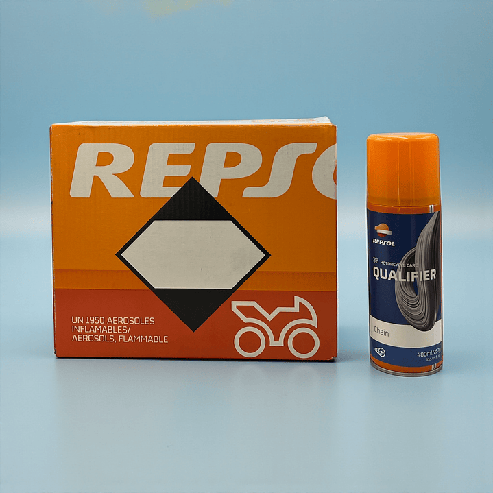 Lubricante Repsol Para Cadena De Moto Qualifier Chain 400ml 7