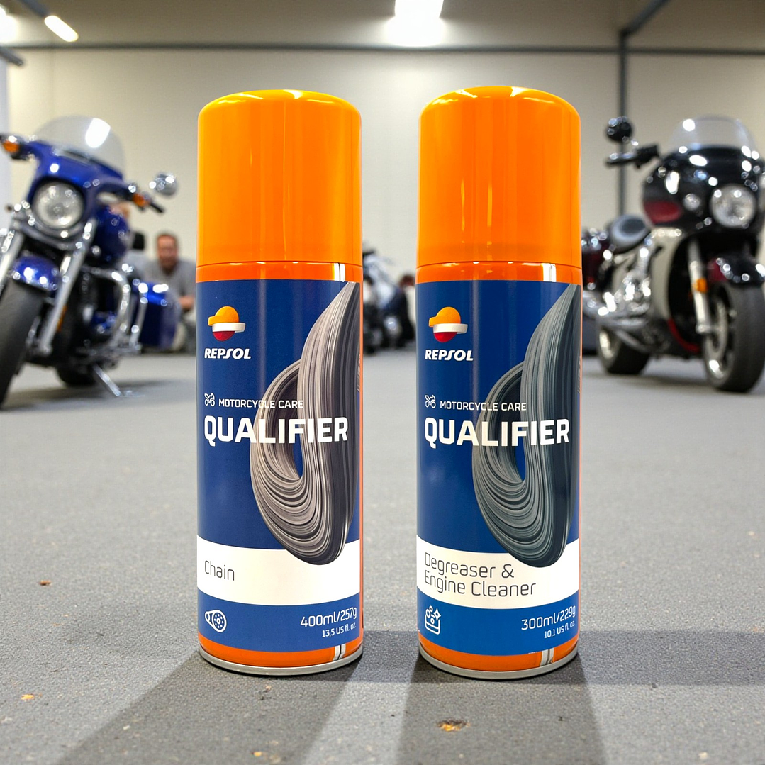 Kit Lubricante + Desengrasante Cadenas De Motos Repsol 1