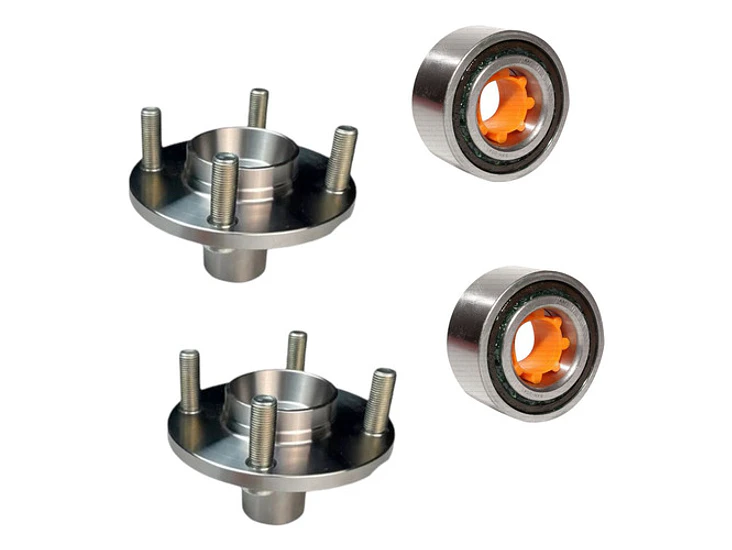 Mazas Ruedas Delanteras + Rodamientos Para Nissan 1.4 90-92 3