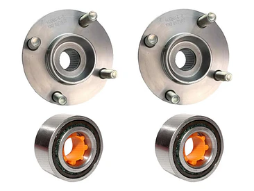 Mazas Ruedas Delanteras + Rodamientos Para Nissan 1.4 90-92 2