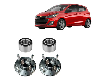 Mazas Ruedas Delan + Rodamiento Chevrolet Spark Gt 2010-2022 1