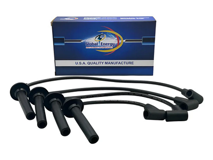 Juego Cables Bujias Para Chery Iq 1.1 2008-2014 (4 Cables) Negro 1