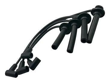 Juego Cables Bujias Para Chery Iq 1.1 2008-2014 (4 Cables) Negro 4