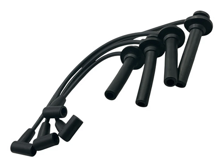 Juego Cables Bujias Para Chery Iq 1.1 2008-2014 (4 Cables) Negro 4