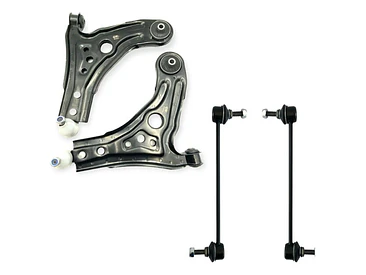 Par Bandejas Suspensión + Bieletas Para Chevrolet Sail 1.4 1