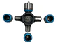 Cruceta Cardan Dirección Para Chevrolet S10 Apache 2.4 01-07 - Miniatura 6