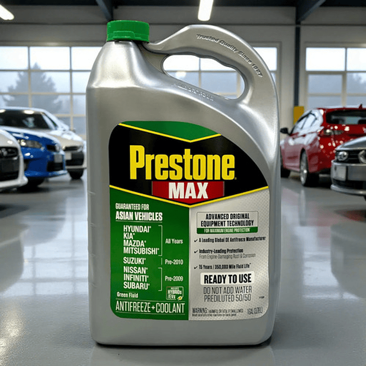 Refrigerante Anticongelante Prestone Asiático Verde 50/50 Verde 3