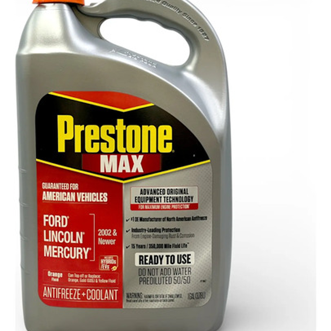 Anticongelante Y Refrigerante Prestone Max 50/50 Naranja Naranja 2
