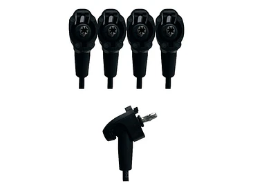 Juego Cables Bujia Toyota Hilux 2.4 1993-2000  Negro 3