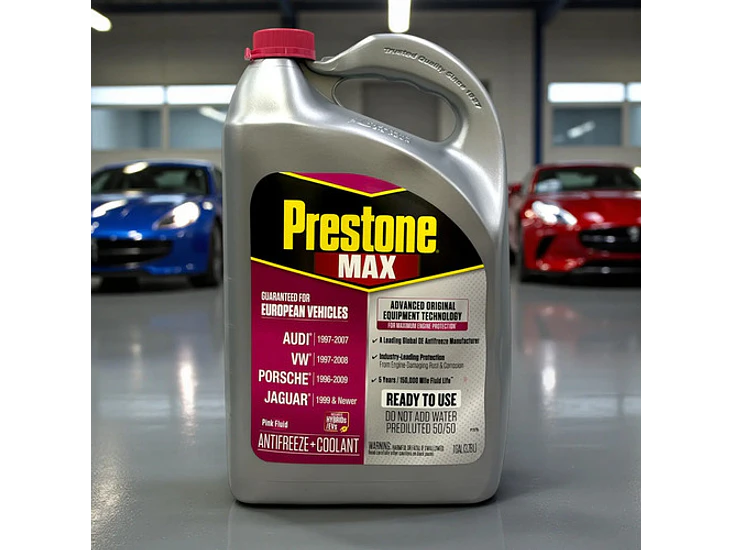 Prestone Antifreeze Coolant 50/50 Rosado 3.78 Litros Rosa 3