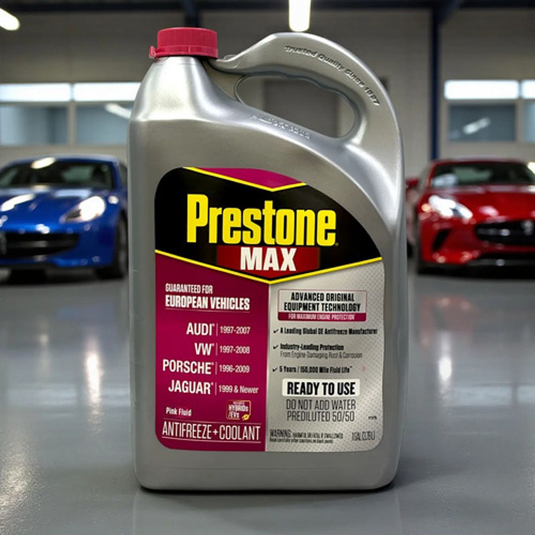 Prestone Antifreeze Coolant 50/50 Rosado 3.78 Litros Rosa 3