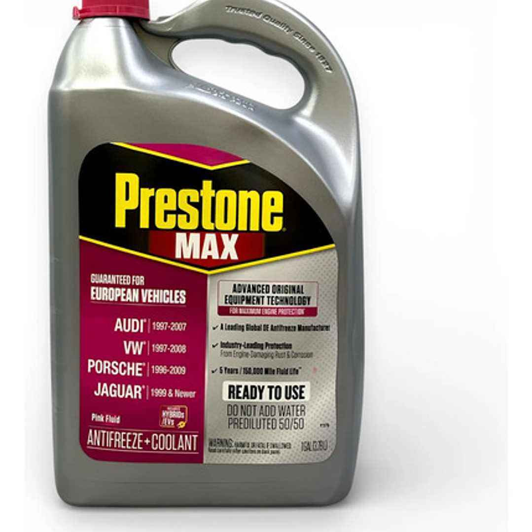 Prestone Antifreeze Coolant 50/50 Rosado 3.78 Litros Rosa 2