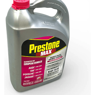Prestone Antifreeze Coolant 50/50 Rosado 3.78 Litros Rosa