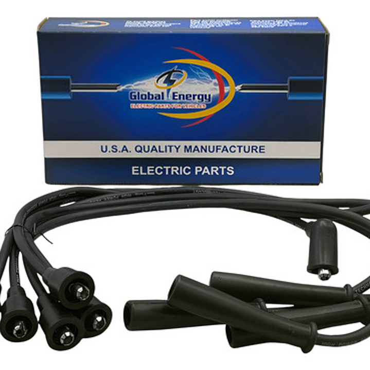 Juego Cables Bujia Chevrolet Luv 1.6 8v 1989-1993 (5 Cables) Negro 1