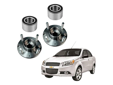 Mazas Ruedas Delante + Rodamiento Chevrolet Aveo 2004 - 2016 1