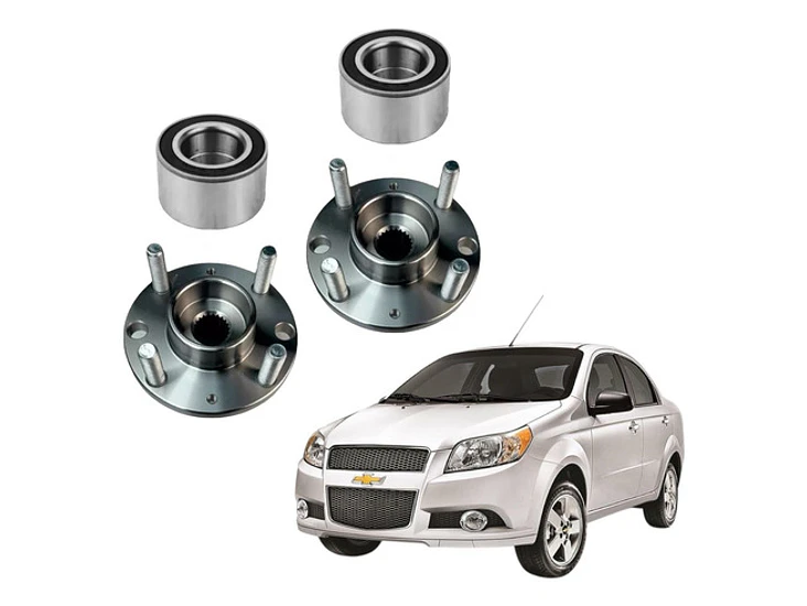 Mazas Ruedas Delante + Rodamiento Chevrolet Aveo 2004 - 2016 1