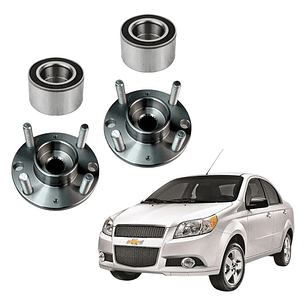 Mazas Ruedas Delante + Rodamiento Chevrolet Aveo 2004 - 2016