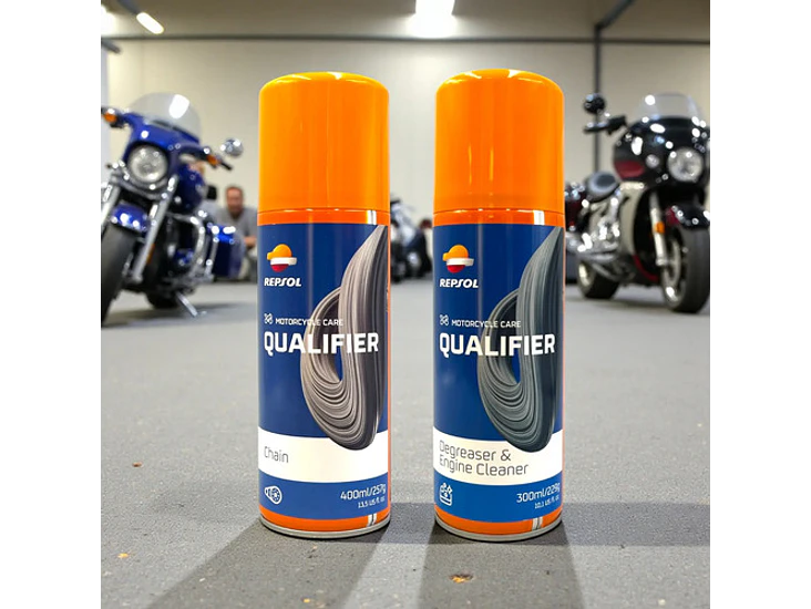 Kit Lubricante + Desengrasante Cadenas De Motos Repsol 1