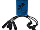 Juego Cable Bujias Fiat Fiorino Fire 1.3 2000-2014 Negro - Miniatura 1