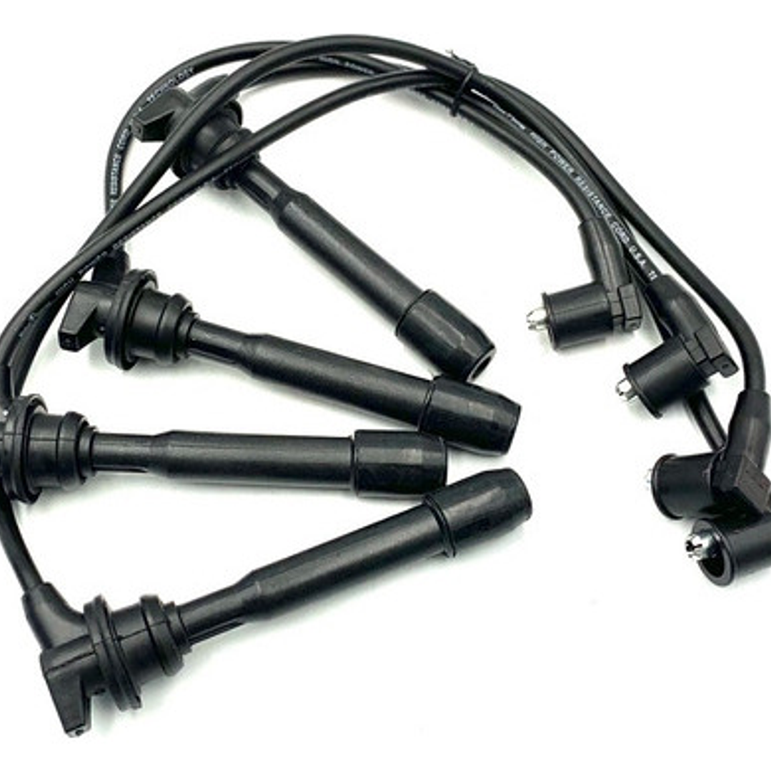 Juego Cables Bujias Para Hyundai Elantra 1.8 2.0 16v 1996-07 Negro 2