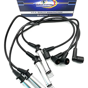 Juego Cables Bujias Chevrolet Luv Dmax 2.4 8v 2005-2010 Negro
