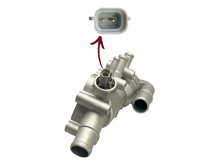 Kit Termostato Con Sensor Para Ford Ecosport 1.6 2003 A 2012 3