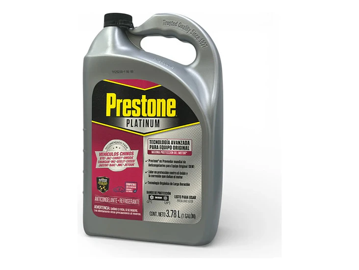 Anticongelante Refrigerante Prestone Platinum Rosa 3.78 Chin Rosa 4
