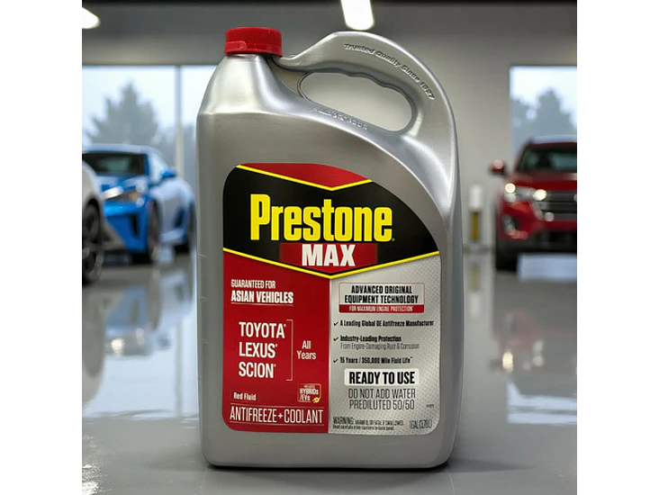 Refrigerante Prestone Asian Red Antifreeze/coolant 50/50 1gl Rojo 4