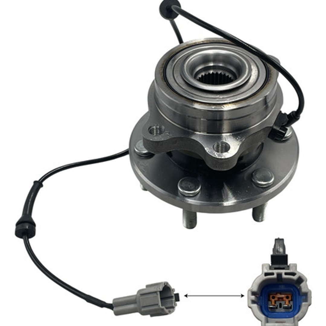 Maza Rueda Delantera Con Rodami Para Nissan Navara 2.5 13-16 1