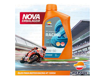 Aceite Repsol Moto Racing 15w50 4t 100% Sint, 1 Litro 8