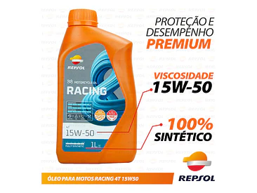 Aceite Repsol Moto Racing 15w50 4t 100% Sint, 1 Litro 3