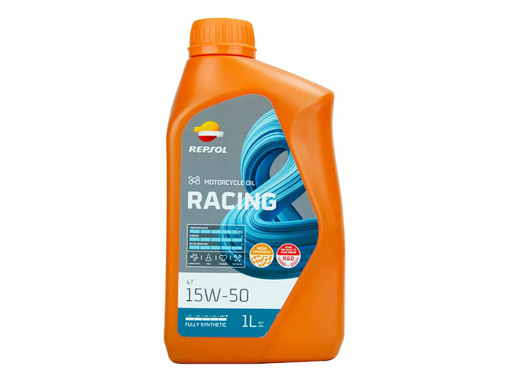 Aceite Repsol Moto Racing 15w50 4t 100% Sint, 1 Litro 9
