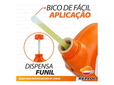 Aceite Repsol Moto Racing 15w50 4t 100% Sint, 1 Litro 7
