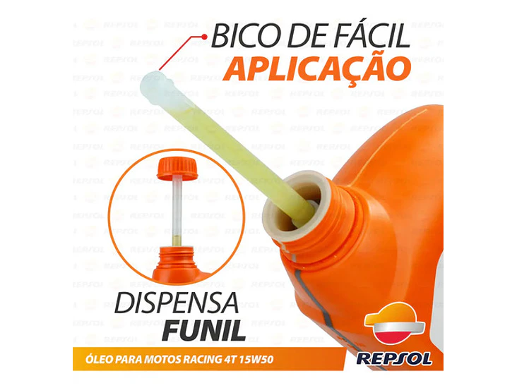 Aceite Repsol Moto Racing 15w50 4t 100% Sint, 1 Litro 7