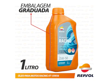 Aceite Repsol Moto Racing 15w50 4t 100% Sint, 1 Litro 5