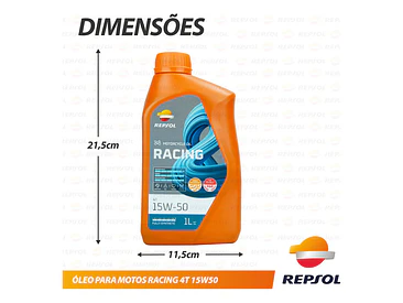 Aceite Repsol Moto Racing 15w50 4t 100% Sint, 1 Litro 1