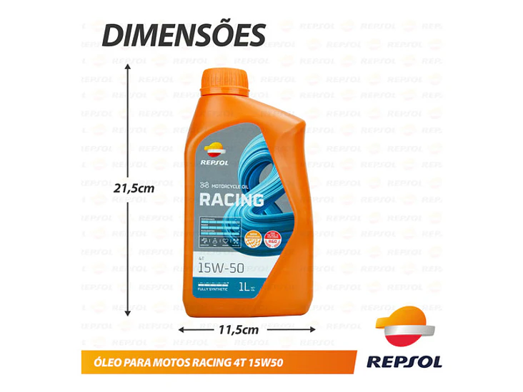 Aceite Repsol Moto Racing 15w50 4t 100% Sint, 1 Litro 1