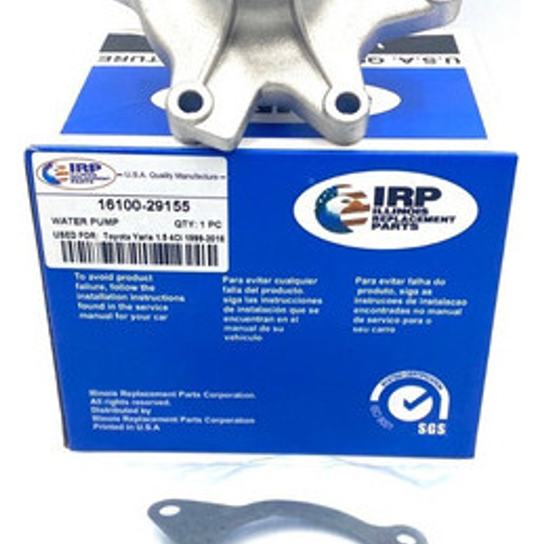 Bomba Agua Toyota Yaris 1.3 1.5 16v 1999-2017 1nzfe  2nzfe 3