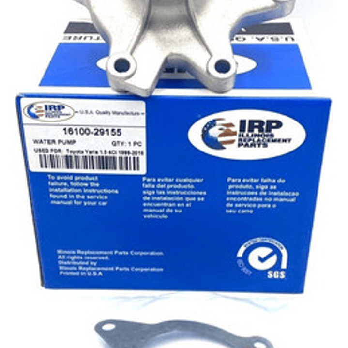 Bomba Agua Toyota Yaris 1.3 1.5 16v 1999-2017 1nzfe  2nzfe 3