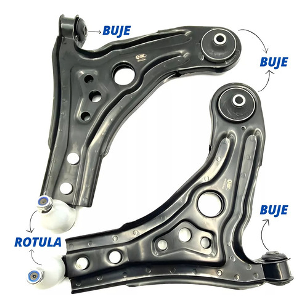 Kit Bandeja Suspensión Aveo 1.4 2004 2016 Derecho+izq 6