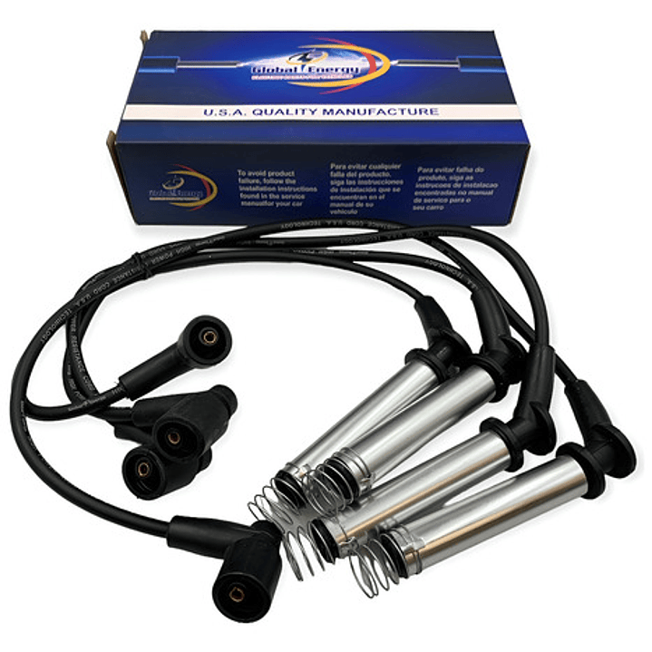 Juego Cables Bujias Chevrolet S10 Apache 2.2 2.4 1999-2012 Negro 1