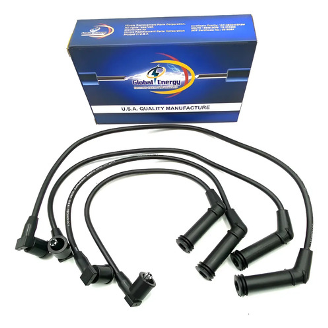 Juego Cables Bujias Para Hyundai I10 1.1 2007-2014 Negro 1