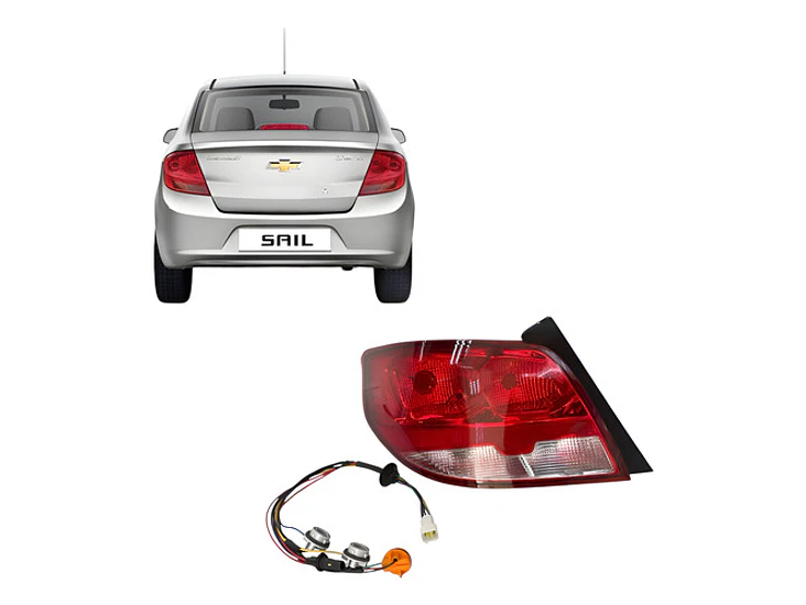 Farol Trasero Izquierdo Para Chevrolet Sail 1.5  2016 - 2022 Izquierdo/conductor 1